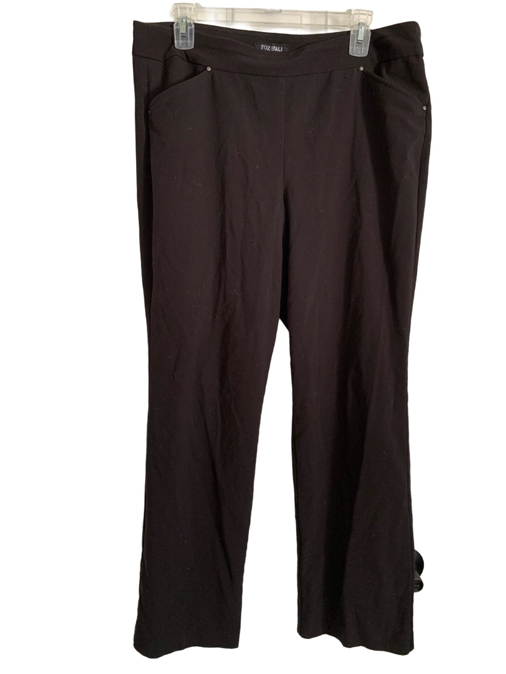 ROZ & ALI Women’s Black Pull On Trouser Pants